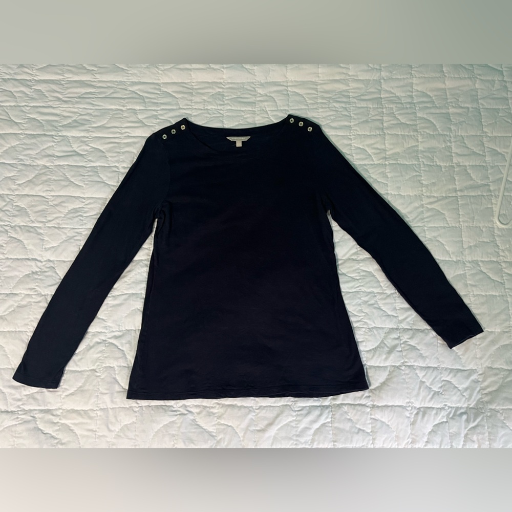 Banana Republic Navy Long Sleeve Top